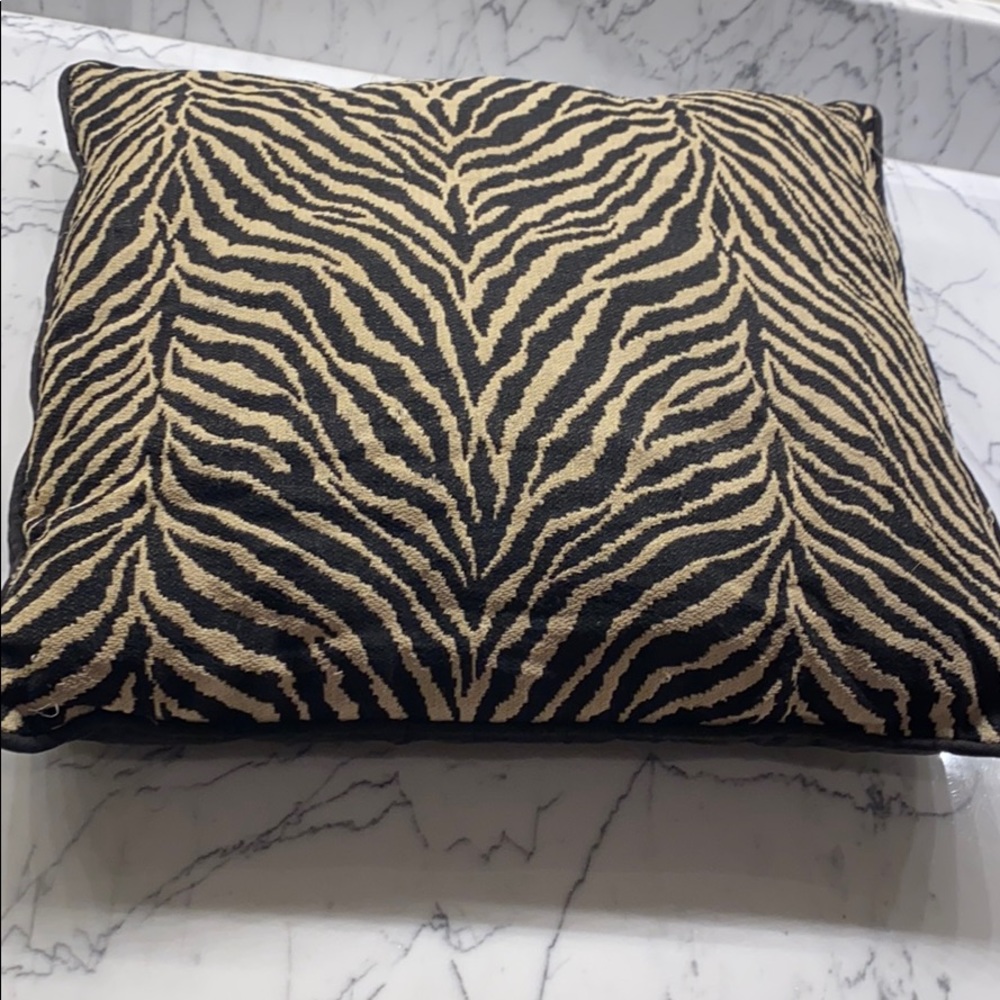 Black and Tan throw pillow